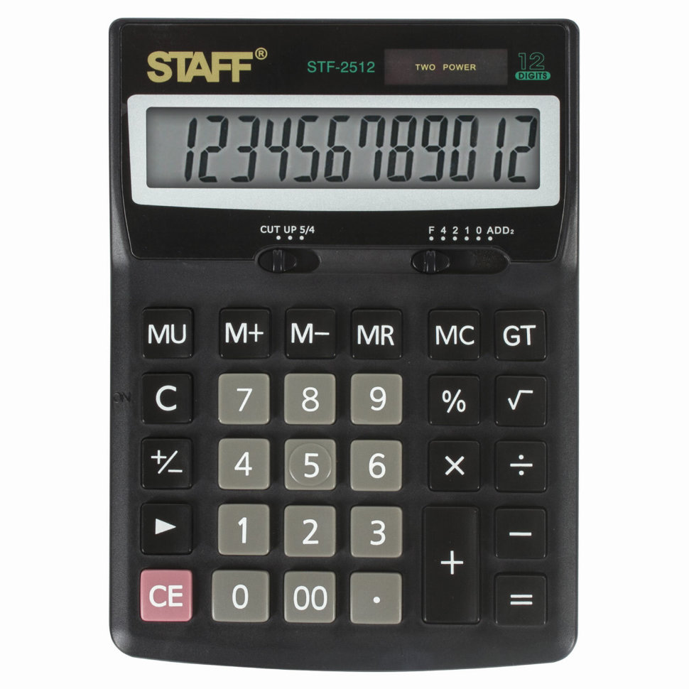 Калькулятор настольный Staff STF-2512 12 разрядов 250136 , 